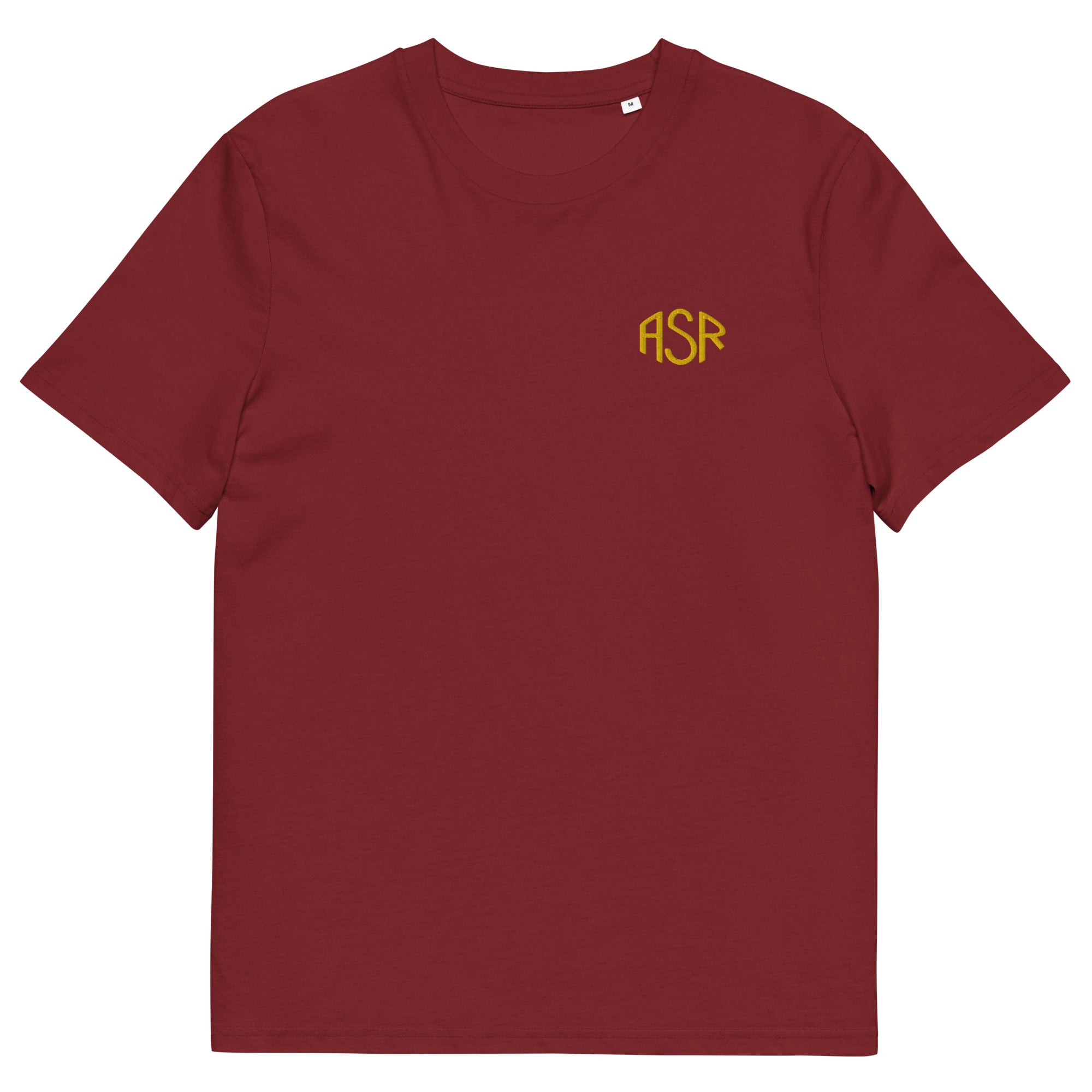 ASR - T-shirt brodé unisexe en coton biologique